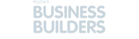 Koshie’s Business Builders logo in soft blue on transparent background