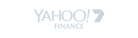 Yahoo 7 Finance logo in grey-blue on transparent background